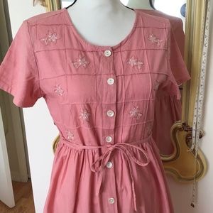 Pink cotton dress NWOT
